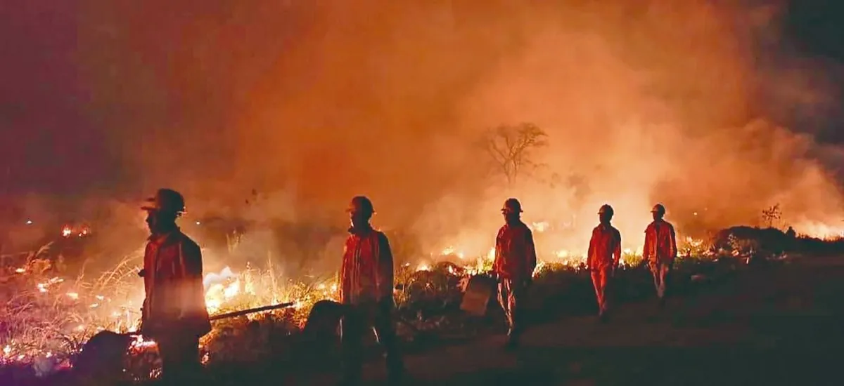Santa Cruz registra 529 focos de calor en medio de una alerta por vientos