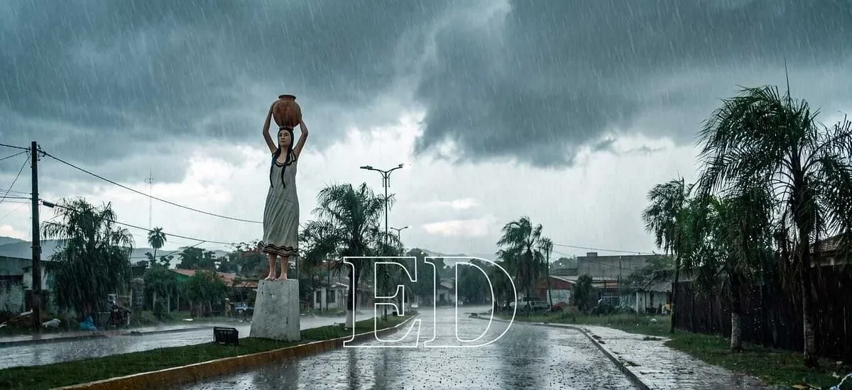 Alivio en San José de Chiquitos: Una torrencial lluvia aplaca el calor y da tregua a la crisis hídrica