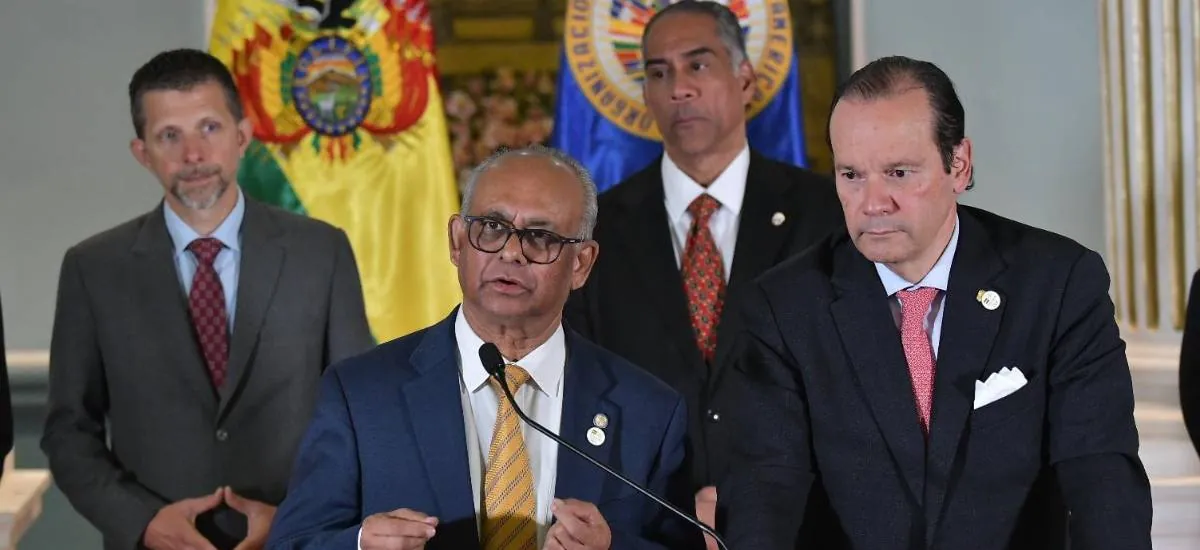 Misión de alto nivel de la OEA arriba este jueves a Santa Cruz para reunirse con sectores sociales y empresariales