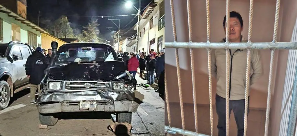 Aguardan resultados de alcohotest al conductor que atropelló y mató a 4 personas y dejó dos heridos en Moro Moro