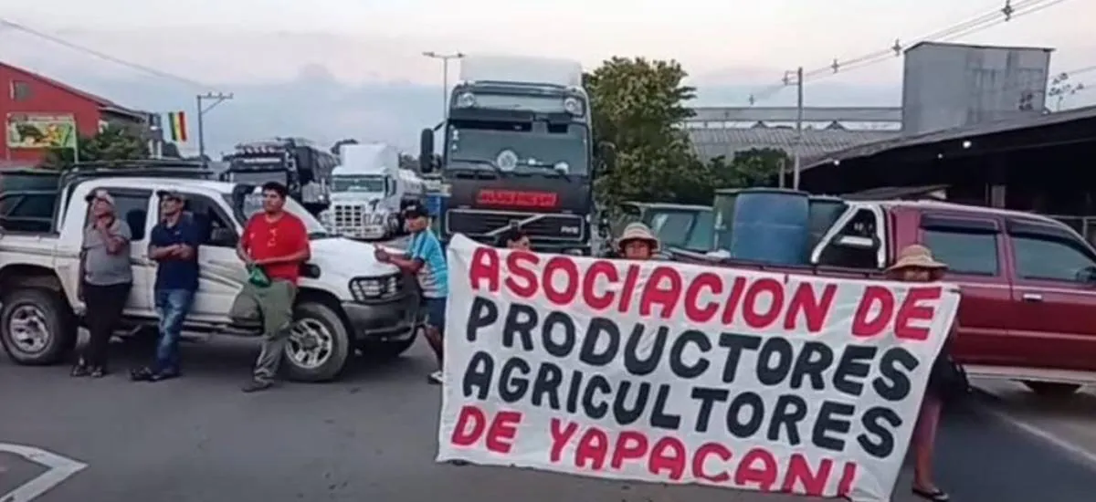 Productores de Ichilo protestan en contra del nuevo régimen del diésel