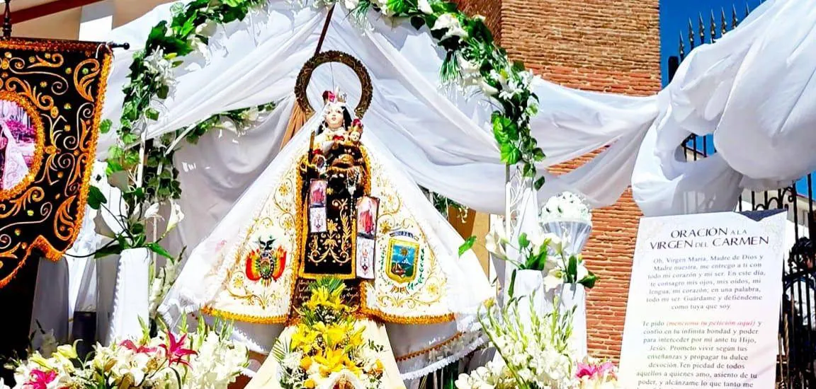 Todo listo para la entrada de la Virgen del Carmen en El Alto; más de 60 fraternidades llegan al ensayo de este sábado
