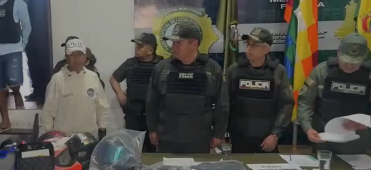 Gobierno presenta siete casos y dice que desarticuló red criminal que operaba en Santa Cruz y La Paz